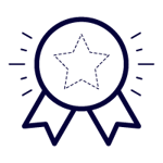 Icon image of badge representing website authority