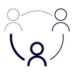 Image of customer moving through a process representing discovery to deployment