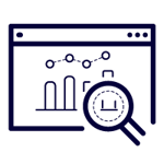 Icon image of website being found on search engines