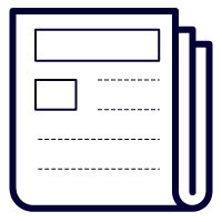 Icon image of pages linked together representing internal linking