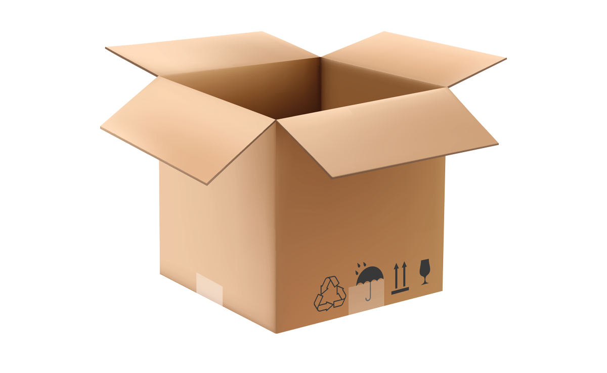 Image of an opened box representing migration