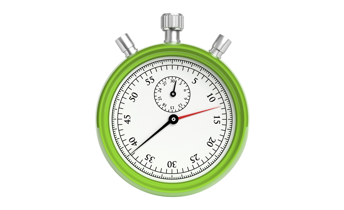 Image of stopwatch representing site speed
