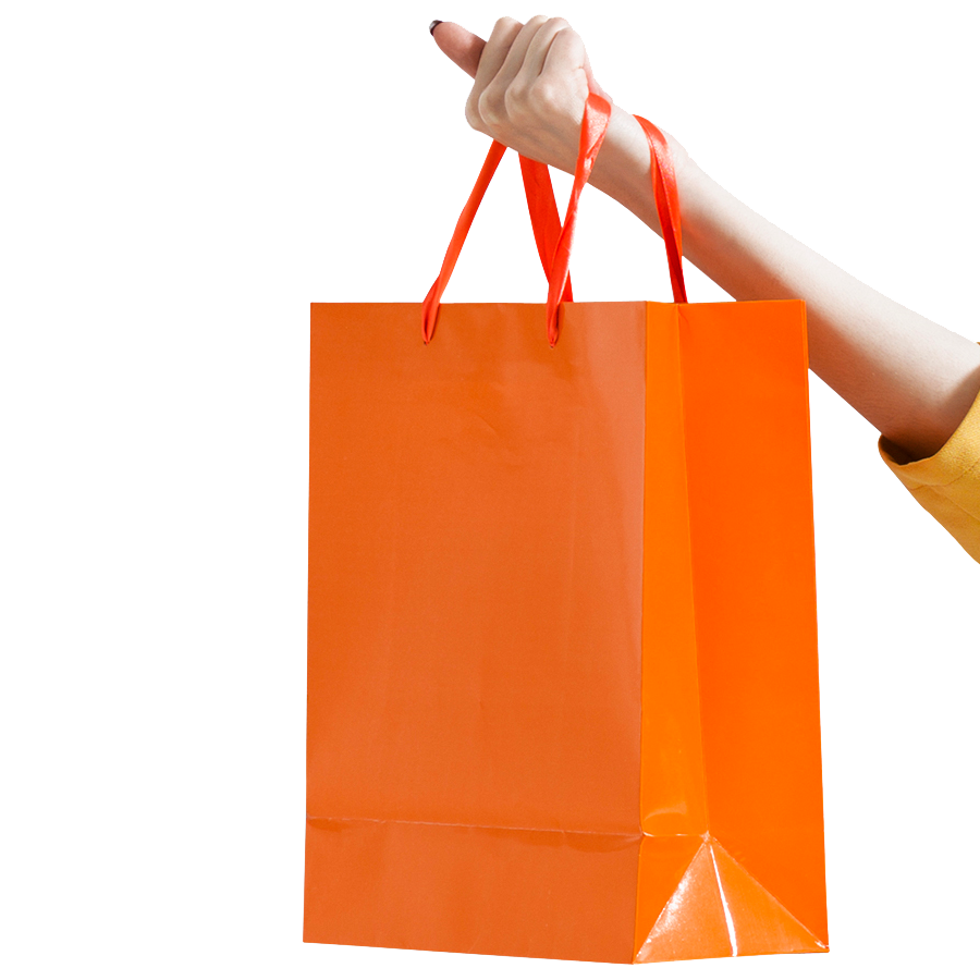 shopping bag representing reaching the shoppers to market